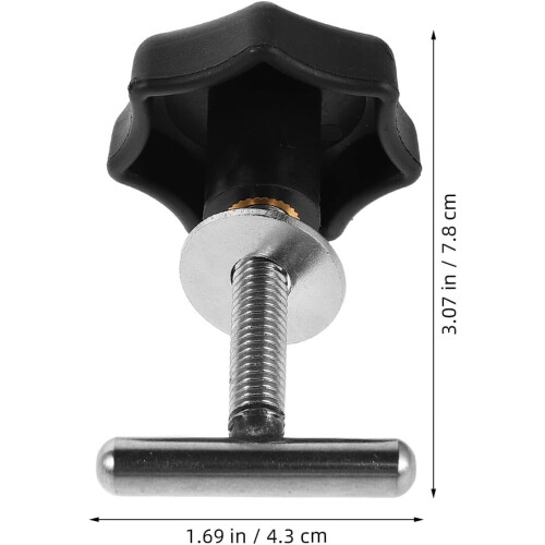 4pcs Guide Rail Fixing Bolts for Patio Swing Parts Plastic Handle Grip Screw-Handle Knobs 1