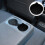 4 sottobicchieri antiscivolo in silicone nero per auto, accessori per auto 2