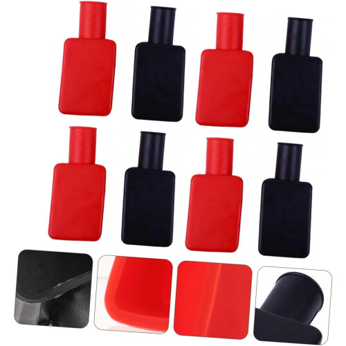 8pairs Practical Car Battery Terminal Covers Insulating Boot Rubber Terminal Safe 1