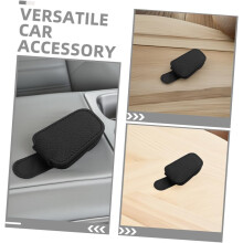 2 pezzi Porta occhiali da sole per auto con clip per visiera, tasca portaoggetti per occhiali da sole e carte, adatto per auto