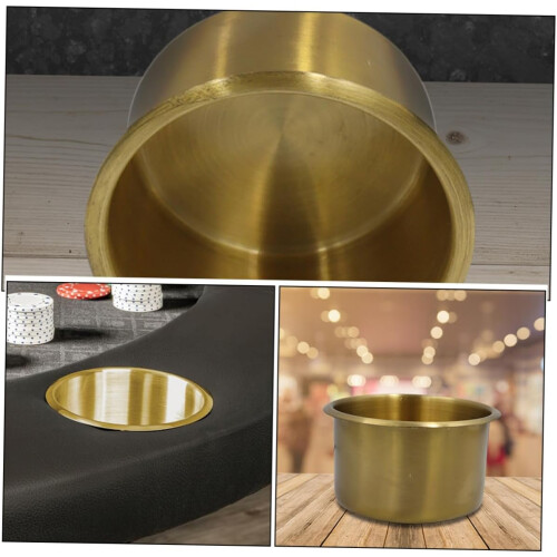 2pcs Multi-Functional Metal Cup Holder Inserts 10.3x5.5cm Universal Sofa and Vehicle Drink Holders 2