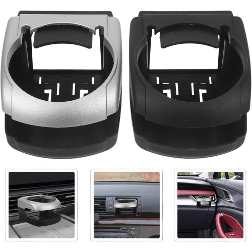2pcs Universal Car Air Vent Cup Holders Auto Water Bottle Holders 2