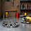Tampa do hub da roda do automóvel preta de prata de 13 polegadas, Hubcap decorativo para carros 5