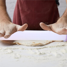 Rouleau à Pâtisserie Antiadhésif Réglable de 23 cm (9 Pouces) en Plastique Blanc pour Fondant, Pâtisserie et Décoration de Gâteaux