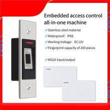 Fingerprint Access Control Machine IP68 Waterproof 13.56Mhz Embedded Design Reader Access Controller Security Protection