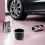 4 inserti portabicchieri per interni auto, per console centrale del veicolo, base in plastica. 5