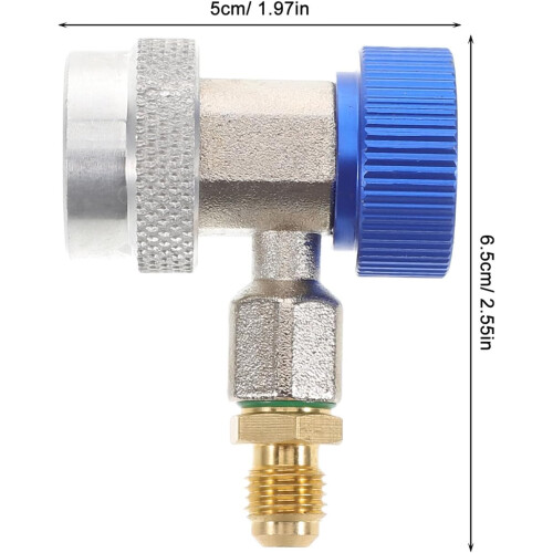 Copper Quick Connect Coupler Adapter for R134A Car Air Conditioning 1