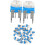60pcs Ohm variável resistor ajustável potenciômetro de corte 6