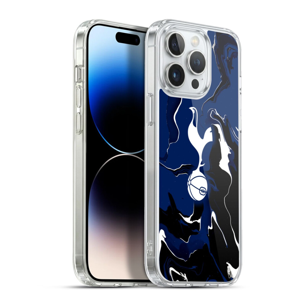 Head Case Designs Officially Licensed Tottenham Hotspur F.c. Badge Marble Soft Gel Case For Apple Iphone 13 Pro Max 5063291156943