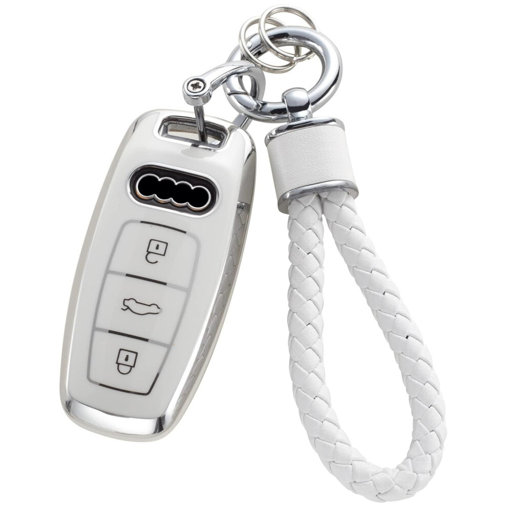Photos - Remote control Car key cover with keychain Audi D BFK-WX006-12D