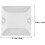 4pcs White Plastic Reflective Road Studs Pavement Markers Double-Sided Lane Reflectors 2