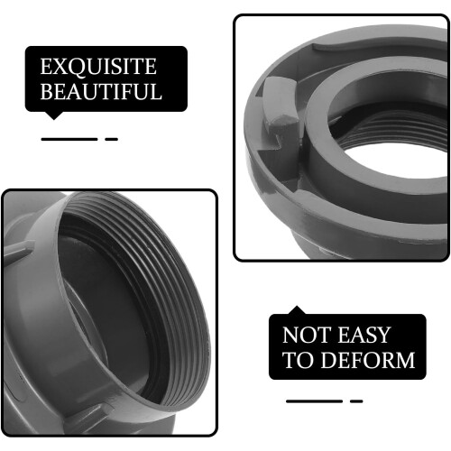 2pcs Metal Fire Hose Adapter Connector Fire Hydrant Hose Connector 2