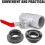 2pcs Metal Fire Hose Adapter Connector Fire Hydrant Hose Connector 6