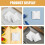 Pavement Markers 8Pcs Reflective Raised Road Reflectors Heavy Duty Plastic 3