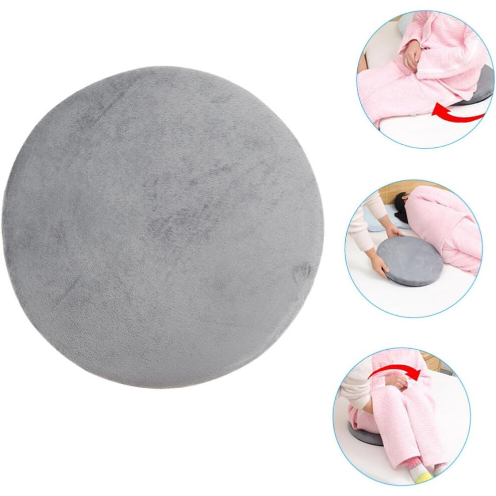 360 Degree Rotating Car Seat Cushion For Elderly Reusable Swivel Pad, Sturdy Car Seat Rotating Cushion Suitable Grey 5455468523557