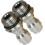 2pcs Stainless Steel Outer Wire Water Head Ferrule Coupler for High Press Connector 8