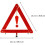 4Pcs Foldable Portable Car Warning Triangle Signs with Plastic Construction and Workmanship 2