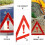4Pcs Foldable Portable Car Warning Triangle Signs with Plastic Construction and Workmanship 5