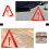 4Pcs Foldable Portable Car Warning Triangle Signs with Plastic Construction and Workmanship 8