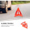Lot de 3 triangles de signalisation réfléchissants d'urgence pour bord de route 4