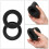 4Pcs Patio Table Umbrella Hole Ring Plug, Silicone Pool Umbrella Sleeve Stabilizer,Umbrella Table Ring Hole Insert Black 3