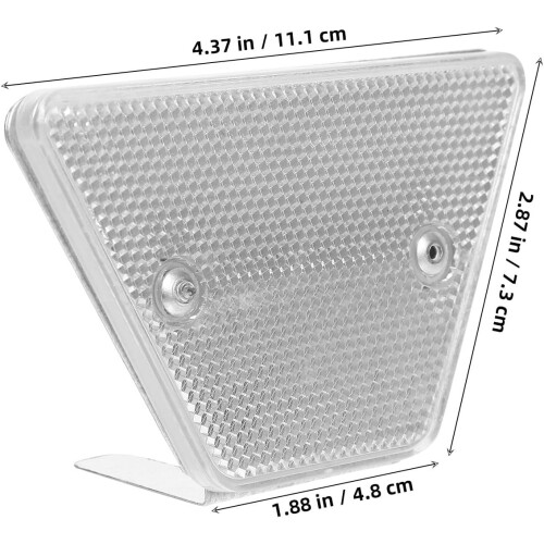 Reflective Delineator Road Marker Single Bracket High Brightness White Trapezoid Shape Reflector 1