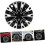 2pcs cubre o hub do automóvel cobre o material da borda do PP 12 polegadas resistente decorativo 4