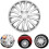 14 polegadas prata Hubcaps para carros, plástico automóvel roda borda cobre com design elegante 4