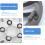 14 polegadas prata Hubcaps para carros, plástico automóvel roda borda cobre com design elegante 8