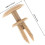 Car Push Rivets 30Pcs Beige Plastic Clips for Interior Ceiling Headliner Panel Secure Fit Automotive Applications 2