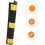 2pcs Rubber Corner Guards Reflective Wall Corner Protector 600x100x10mm 3