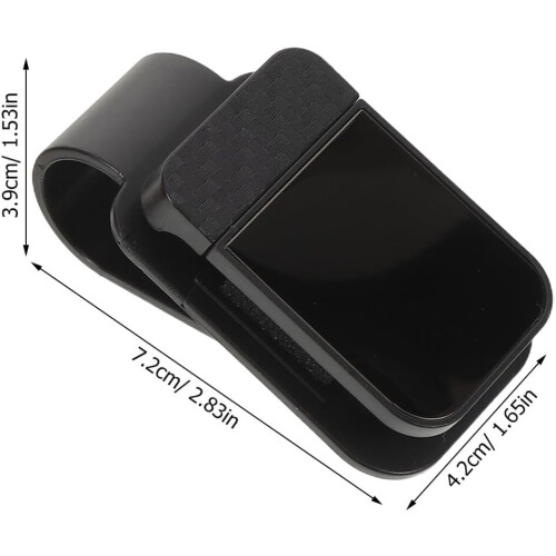 2Pcs Car Visor Sunglass Clip with Anti-Scratch Protective Eyeglass Holder 1