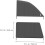 Car Window Shade Set with Mosquito Screen Front and Rear Window Sunshade Covers 4
