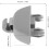 2Pcs Car Sun Visor Hook Clips Gray Auto Sun Visor Holder Latch Replacement Bracket 2
