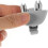 2Pcs Car Sun Visor Hook Clips Gray Auto Sun Visor Holder Latch Replacement Bracket 6