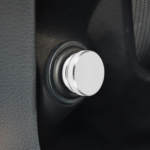 4pcs Silver Metal Car Lighter Plug Caps Lighter Cover Protective Dustproof Socket Caps 1