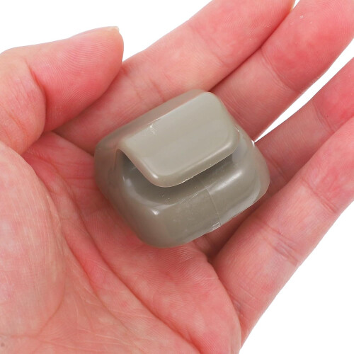 2Pcs Car Sun Visor Hook Clip Fixing Retainer Gray Interior Makeup Mirror Bracket Holder 2