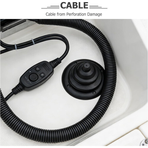 Marine Outboard Motor Rigging Boot 70Mm Black Conical Cable Sleeve 2