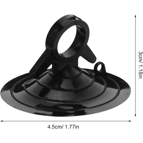 4Pcs Heavy Duty Black Windshield Suction Cup Holders 1