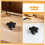2pcs Weatherproof Star Threaded Knobs with Square Washer for Rv Awning Replacement Thumb Screw Knobs 8