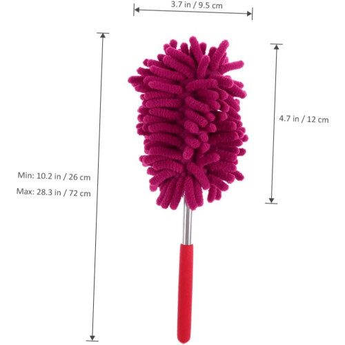3pcs Telescoping Dust Brush Chenille Head for Car Kitchen Cleaning Extendable Cleaning Duster 1