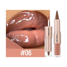 Double Tip Lip Color Stick Creamy Matte Lipstick All Day-06