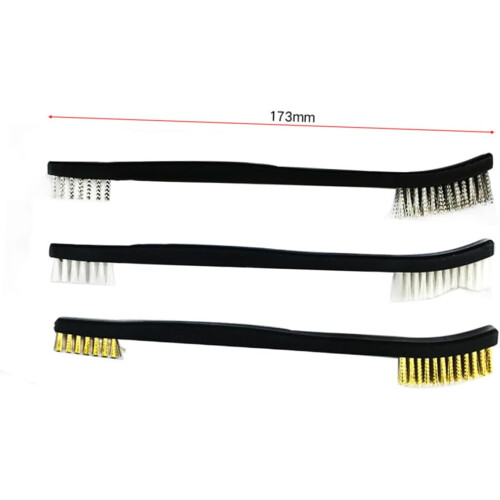 6-teiliges Set doppelseitiger Messing-Reinigungsbürsten, Polier- und Scheuerset 1