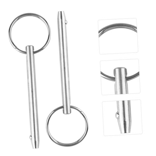 6pcs Quick Release Ball Pin Spring Locking Pin Stainless Steel for Hardware Single Bead Design 2