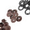 100Pcs Automotive Fastener Double Layer Removable Floor Mat Universal Carpet Retainers 6