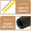 Supporto verticale da parete per snowboard con 8 supporti in gomma e viti 3