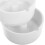 2pcs White Melamine Smoke Container Ashtrays with Ample Capacity and Easy to Clean Features 3