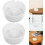 2pcs White Melamine Smoke Container Ashtrays with Ample Capacity and Easy to Clean Features 8