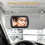 2pcs Car Sun Visor Mirror Clip Visor Makeup Mirror for Car Interior Vanity 8