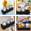 3 Pcs Foam Drinks Cup Carrier Multiple Holes Cup Holder Epe Foam Lightweight Protective Black 4